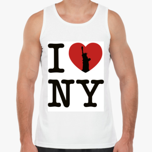 Майка с принтом love NY
