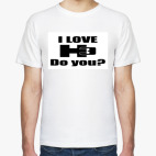 Классическая футболка I love H3. Do you?