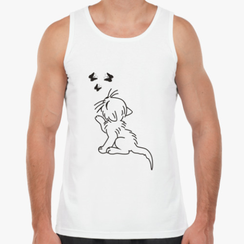 Майка с принтом Котенок