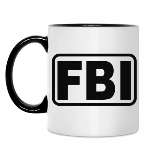 Кружка с принтом FBI