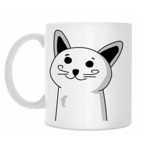 Кружка с принтом Кот, который знает про тебя