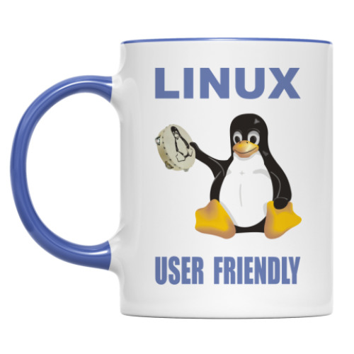 Кружка с принтом User friendly
