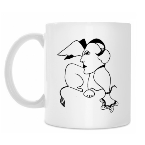 Кружка с принтом Сфинкс