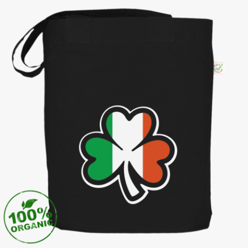 Сумка шоппер с принтом Irish клевер