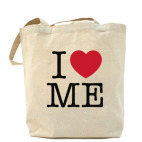 Холщовая сумка шоппер i love ME