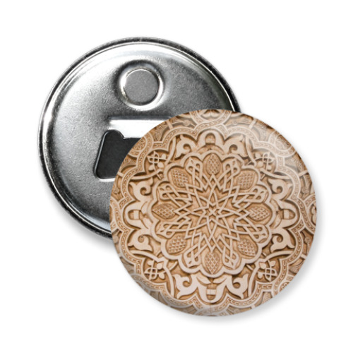 Магнит-открывашка с принтом УЗОР