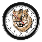 Настенные часы (с цифрами) Тигр