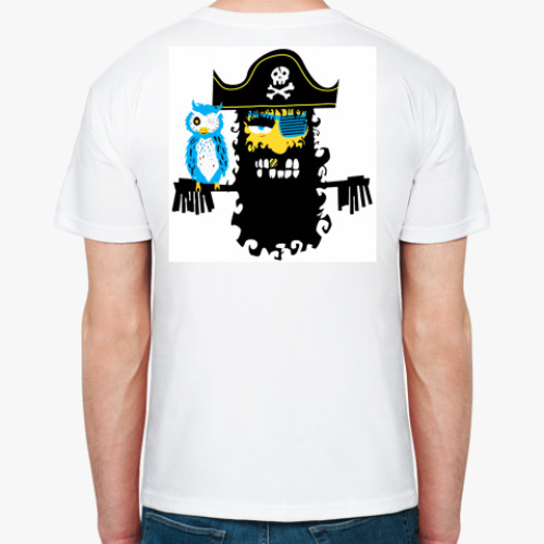 Футболка с принтом  футболка Пират