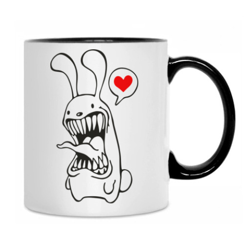 Кружка с принтом Белый Кролик