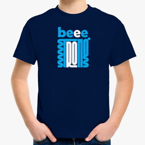 Детская футболка с принтом Bee Strong