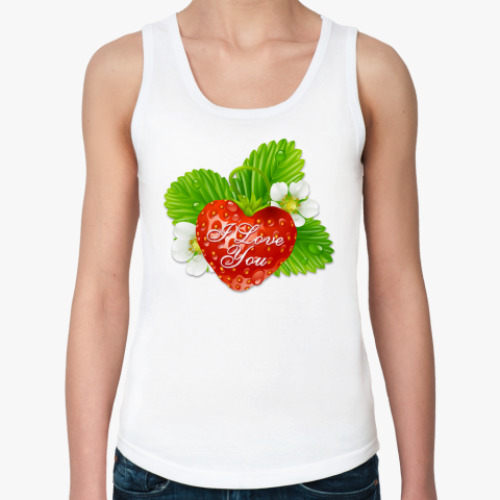 Женская майка с принтом I Love You