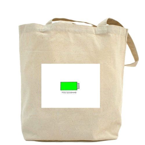 Сумка шоппер с принтом ПОЗИТИФФ