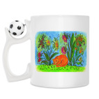 Кружка с футбольным мячиком