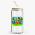 Банка с бамбуковой крышкой