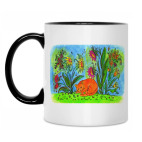 Кружка двухцветная