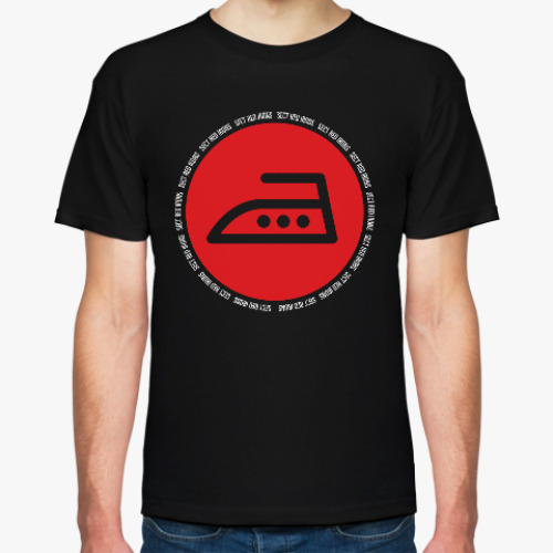 Футболка с принтом Секта красных утюгов