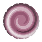 Подушка "круг", 35x35 см Шоколадная абстракция