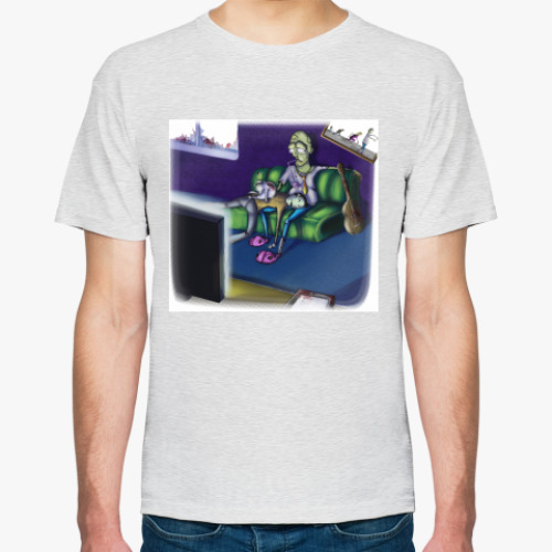 Футболка с принтом Life zombie!