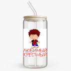 Банка с бамбуковой крышкой