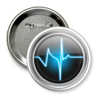 Значок 75 мм Кардиограмма