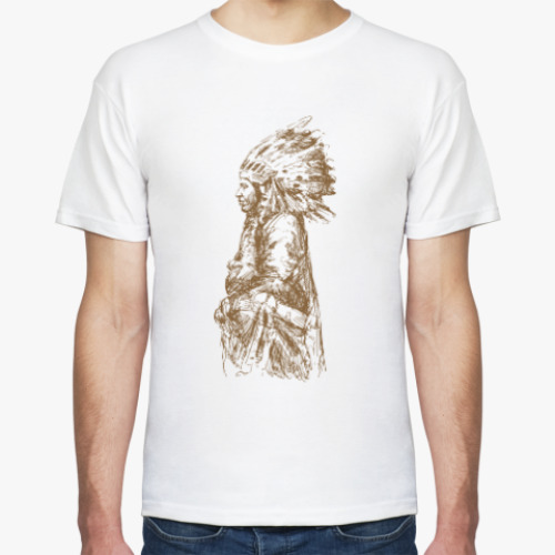 Футболка с принтом Вождь