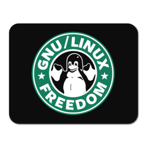 Коврик для мыши с принтом GNU Linux Freedom