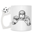 Кружка с футбольным мячиком