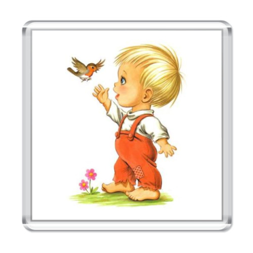 Магнит с принтом  Мальчик