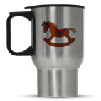 Кружка-термос металлик Лошадка качалка