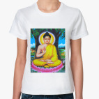 Классическая женская футболка  Buddha