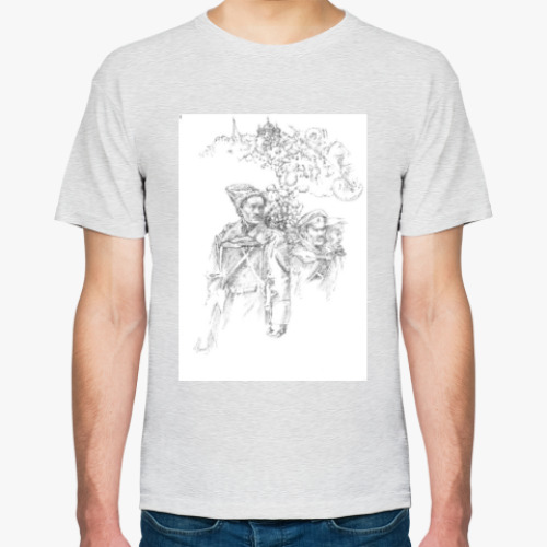 Футболка с принтом  'Добровольцы'