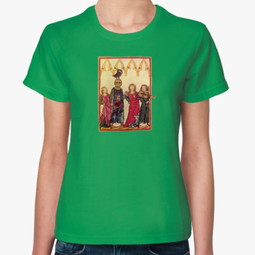 Женская футболка с принтом Рыцарь мачо