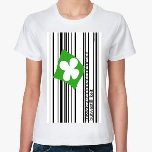 Классическая футболка с принтом Дизайн