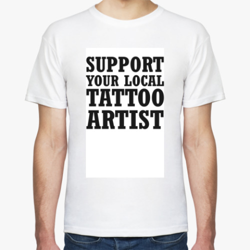Футболка с принтом  SUPPORT