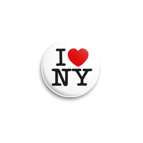 Значок 25мм с принтом NY Style