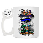 Кружка с футбольным мячиком