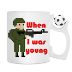 Кружка с футбольным мячиком