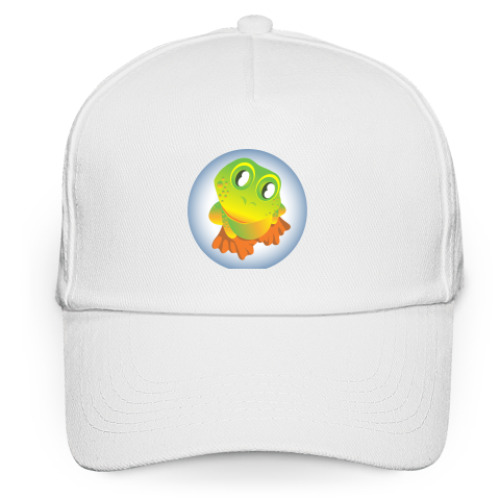 Кепка бейсболка с принтом  Лягушка