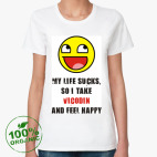 Женская футболка органик