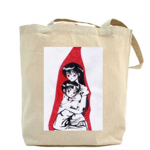 Сумка шоппер с принтом 'Вампиры'