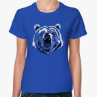Классическая женская футболка Медведь