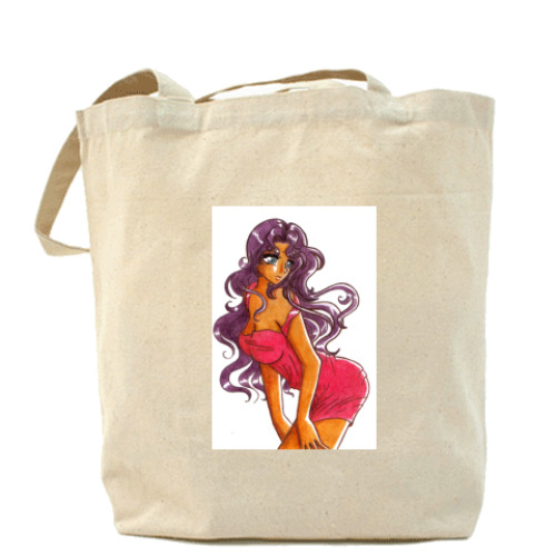 Сумка шоппер с принтом Анфи