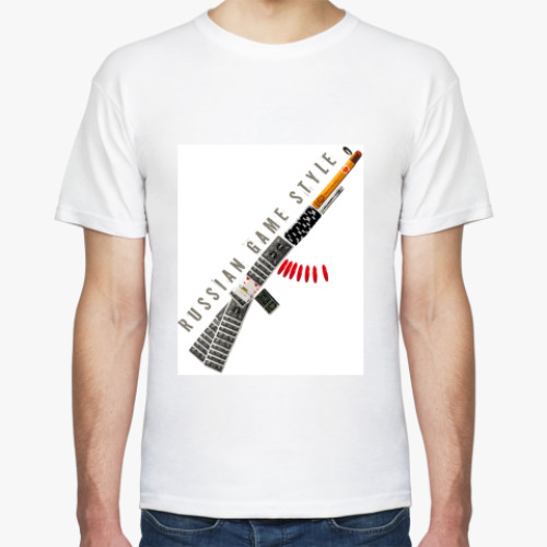 Футболка с принтом Russian Poker Game Style