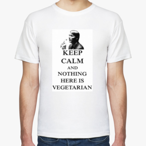 Футболка с принтом Nothing Here is Vegetarian