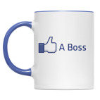 Двухцветная кружка Like A Boss