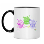 Кружка двухцветная