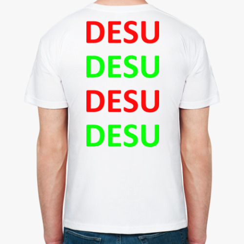 Футболка с принтом DESU