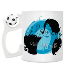 Кружка с футбольным мячиком