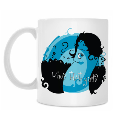 Кружка с принтом Who's that girl?