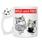 Кружка с футбольным мячиком